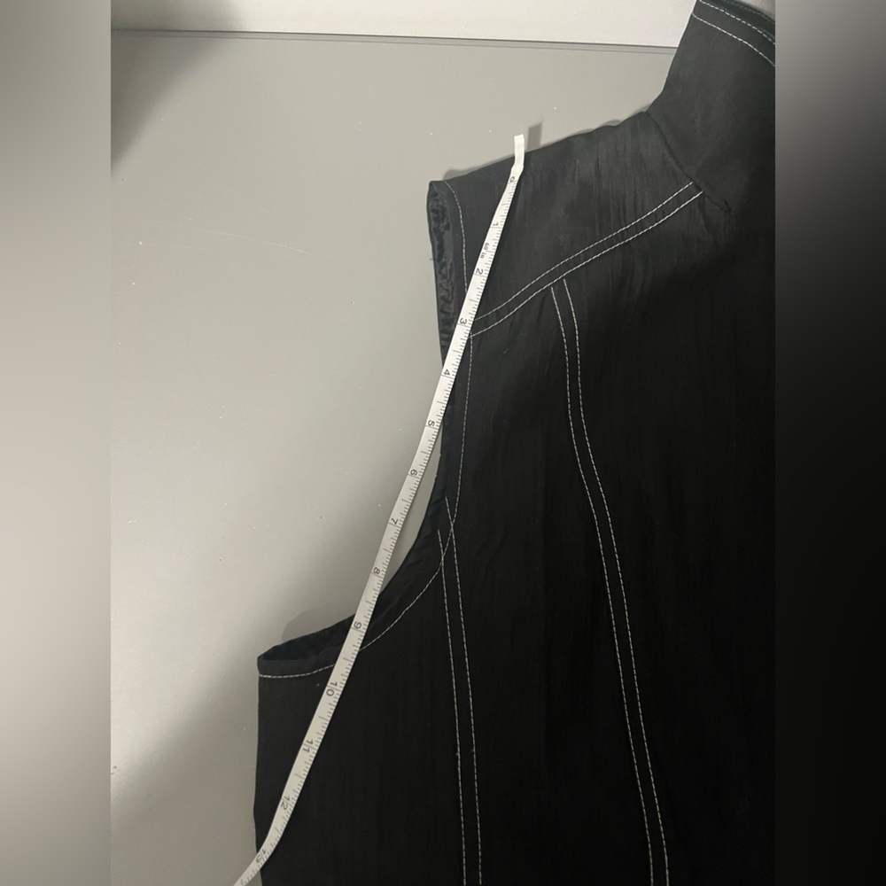3/25$ (Mix)Alia Sleeveless Vest, Vintage Vest, Alia Petite, Black - Picture 13 of 15